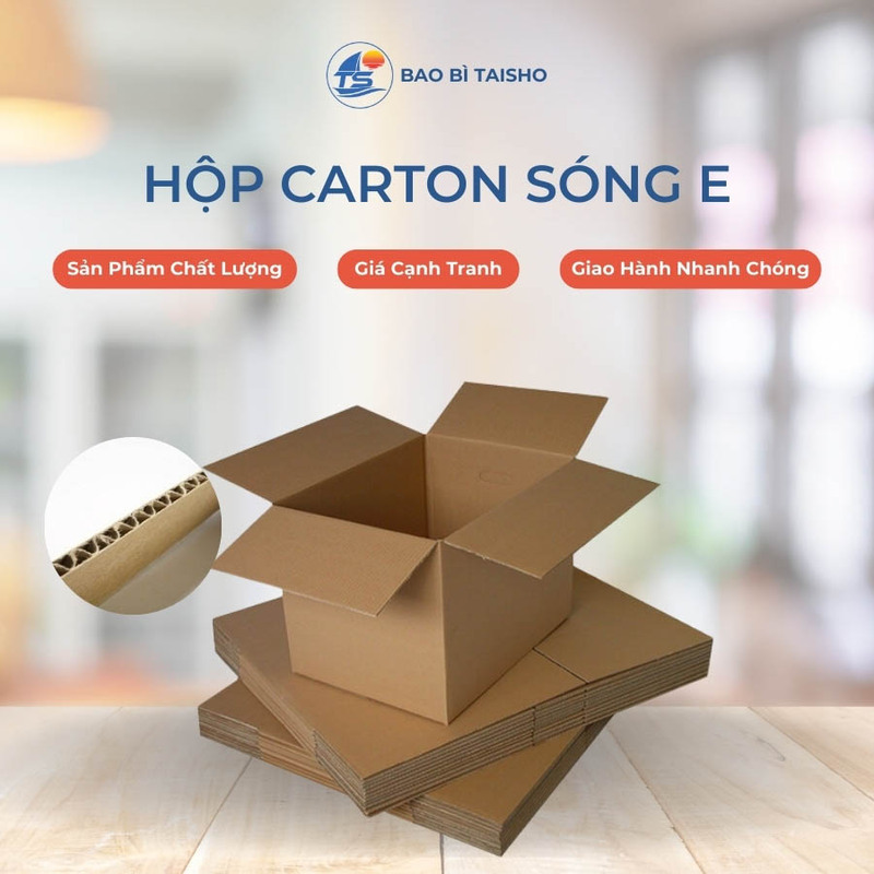 Hộp carton sóng E - Bao Bì Carton Taisho - Công Ty TNHH SX TM Bao Bì Taisho