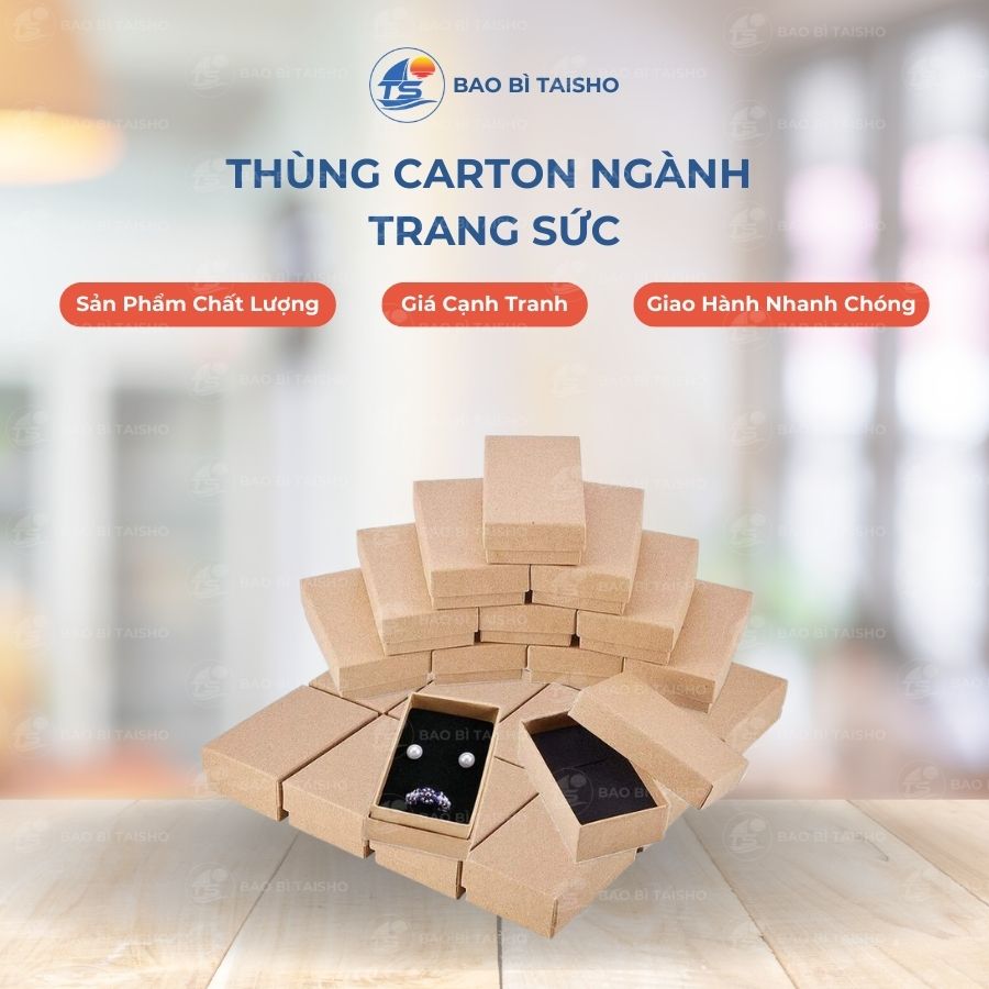 Thùng carton ngành trang sức - Bao Bì Carton Taisho - Công Ty TNHH SX TM Bao Bì Taisho