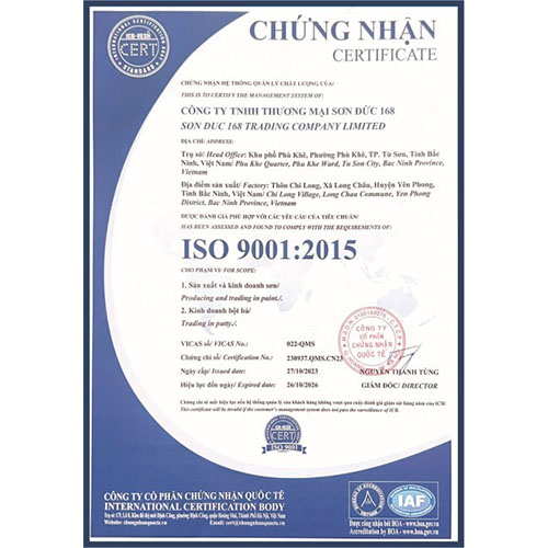 Chứng nhận ISO
