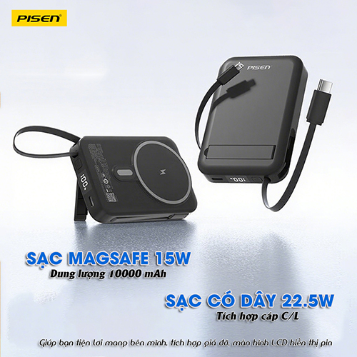 PISEN QUICK Aircraft PowerMag 22.5W - PISENWALL – Giải Pháp Điện Năng Lượng Mặt Trời