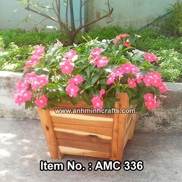 Chậu cây gỗ AMC 336 - Đồ Gỗ Anh Minh - Công Ty TNHH Một Thành Viên Mỹ Nghệ Anh Minh