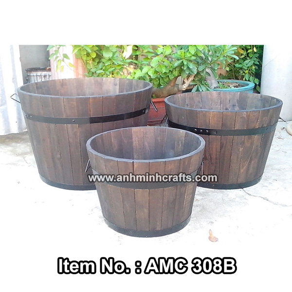 Chậu cây gỗ AMC 308B - Đồ Gỗ Anh Minh - Công Ty TNHH Một Thành Viên Mỹ Nghệ Anh Minh