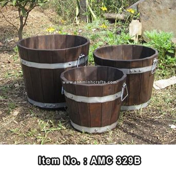 Chậu cây gỗ AMC 329B - Đồ Gỗ Anh Minh - Công Ty TNHH Một Thành Viên Mỹ Nghệ Anh Minh
