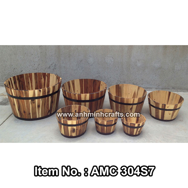 Chậu cây gỗ AMC 304S7 - Đồ Gỗ Anh Minh - Công Ty TNHH Một Thành Viên Mỹ Nghệ Anh Minh