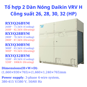 Dàn nóng Daikin 32hp