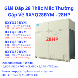 Dàn nóng Daikin 28hp - Nhà Thầu Điều Hòa HVAC - Công Ty TNHH HVAC Việt Nam