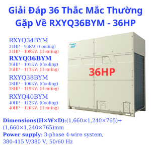 Dàn nóng Daikin 36hp - Nhà Thầu Điều Hòa HVAC - Công Ty TNHH HVAC Việt Nam