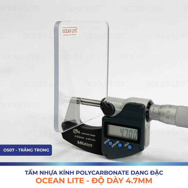 Nhựa kính Polycarbonate Ocean Lite 4.7mm - Tấm Lợp Polycarbonate Nam Anh - Công Ty TNHH Đầu Tư Và Sản Xuất Nhựa Nam Anh