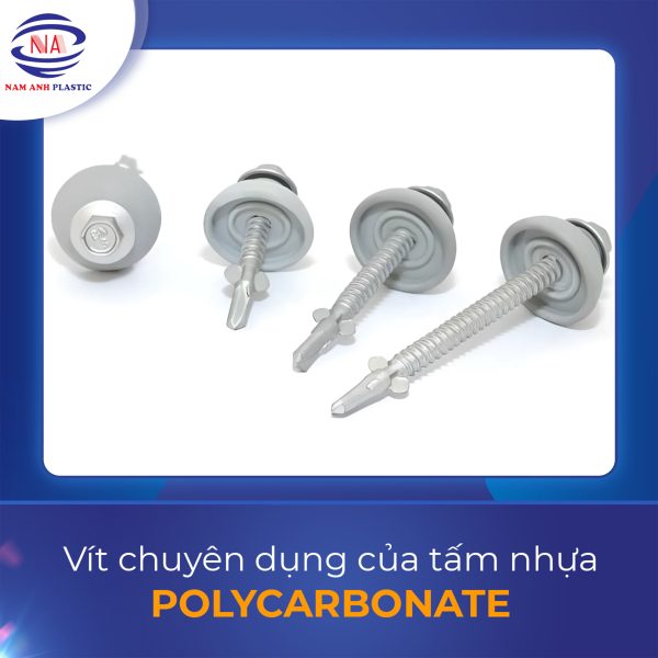 Vít chuyên dụng - Tấm Lợp Polycarbonate Nam Anh - Công Ty TNHH Đầu Tư Và Sản Xuất Nhựa Nam Anh