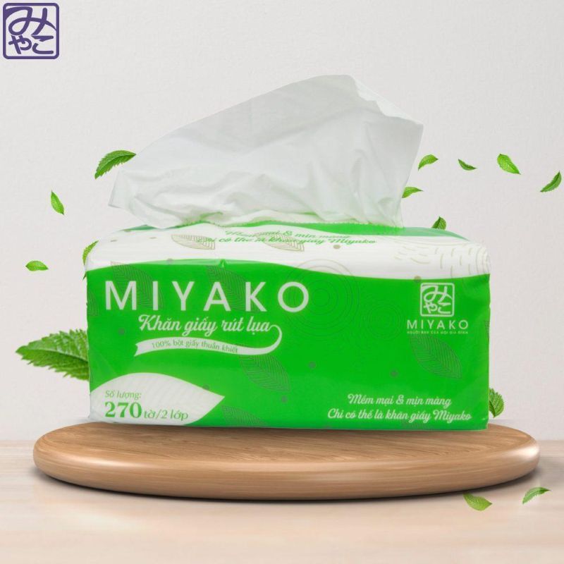 Khăn giấy rút lụa Miyako - Công Ty TNHH Thương Mại Dịch Vụ Và Sản Xuất MIYAKO (NTNN)