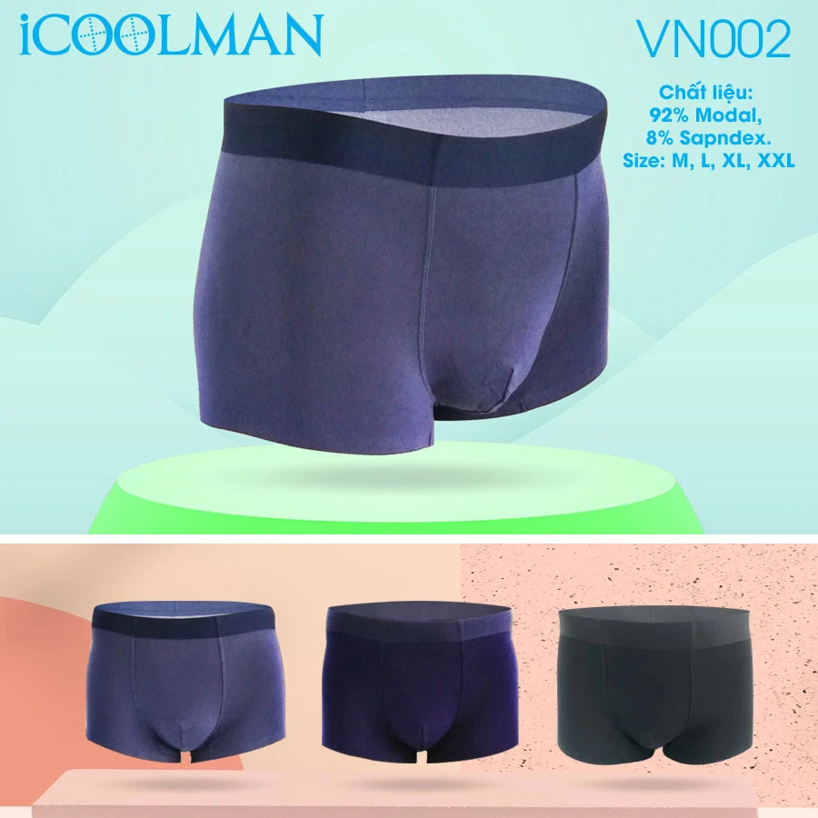 Quần lót nam vải Modal iCOOLMAN VN002 - Đồ Lót Đông Minh - Công Ty TNHH Thương Mại Sản Xuất Đông Minh
