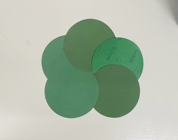 Nhám đĩa nỉ cát xanh lá - Vật Liệu Nhám Mài Ao Zhong - Công Ty TNHH Vật Liệu Công Nghiệp Ao Zhong
