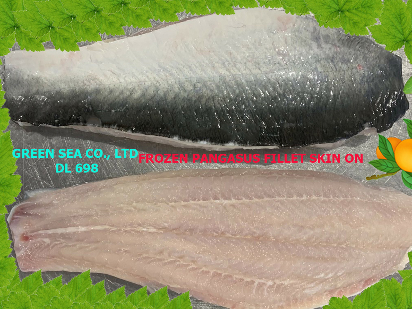 Cá tra fillet còn da - Cá Tra Green Sea - Công Ty TNHH Xuất Nhập Khẩu Green Sea