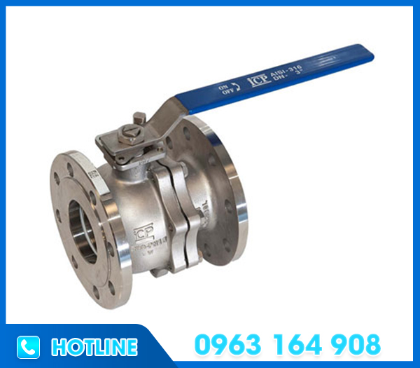 Van bi inox 304 mặt bích tay gạt