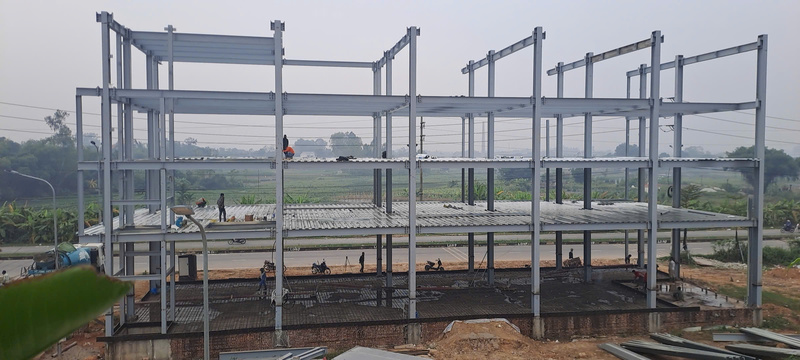 Nhà xưởng 500m2x5 tầng tại Hợp Hòa, Vĩnh Phúc - Nhà Xưởng Phúc Minh Dũng - Công Ty TNHH Xây Dựng Và Thương Mại Phúc Minh Dũng