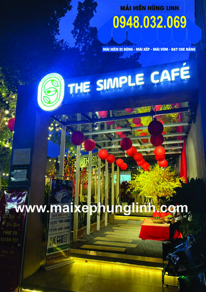 Bộ chữ Mica nổi có đèn quán The Simple Cafe - Quảng Cáo Hùng Linh - Công Ty TNHH Sản Xuất Thương Mại Dịch Vụ Quảng Cáo Hùng Linh