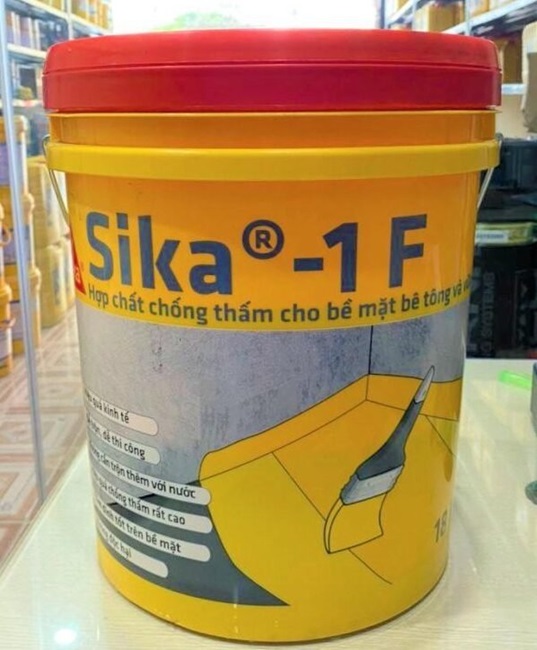 Sika 1F - Chống thấm cho bề mặt bê tông & vữa - Vật Liệu Chống Thấm Sao Băng - Công Ty TNHH Thương Mại Dịch Vụ Công Nghệ Sao Băng