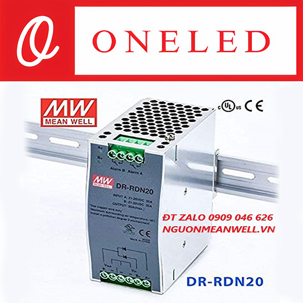 Bộ nguồn Meanwell DR-RDN20 - Thiết Bị Điện Công Nghiệp MEANWELL ONELED - Công Ty TNHH ONELED