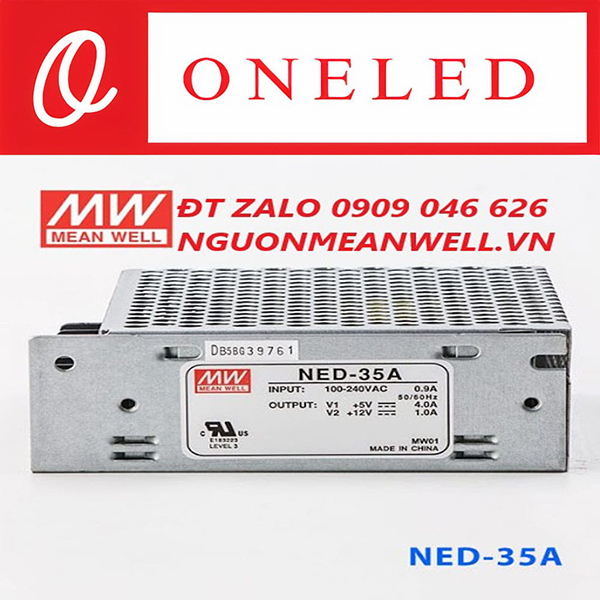 Bộ nguồn Meanwell NED-35A - Thiết Bị Điện Công Nghiệp MEANWELL ONELED - Công Ty TNHH ONELED