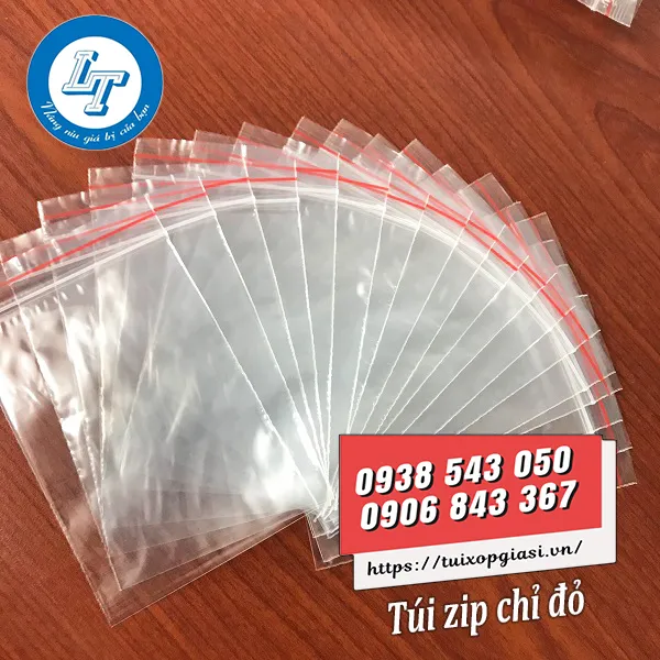 Túi Zip chỉ đỏ - Túi Xốp, Đồ Dùng 1 Lần - Công Ty TNHH Sản Xuất Thương Mại Xuất Nhập Khẩu Lê Thanh