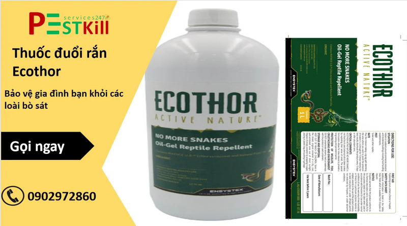 Thuốc đuổi rắn Ecothor Snakes - Diệt Côn Trùng Pest Kill 247 - Công Ty TNHH Thương Mại Dịch Vụ Kỹ Thuật Hoàng Trang Việt Nam