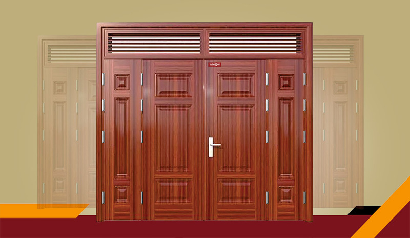 Cửa 4 cánh  lệch - Mã D4-H3P3-2C