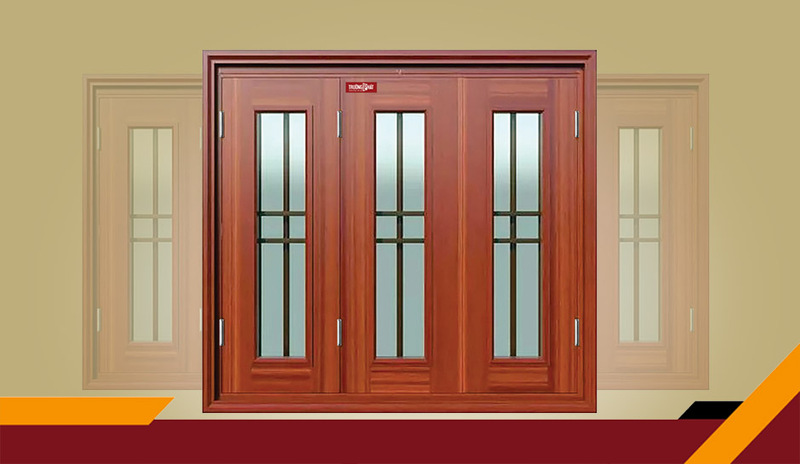 Cửa sổ 3 cánh kính - Mã S3-ZK - Cửa Thép Vân Gỗ Trường Phát - Công Ty CP Cửa Thép Trường Phát