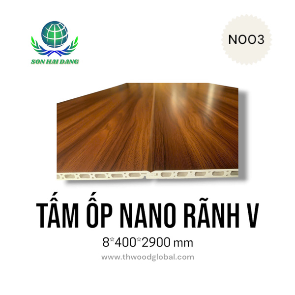 Tấm ốp nano rãnh V N003 - Ván ép TH  -  Công Ty Trách Nhiệm Hữu Hạn Thương Mại Gỗ TH