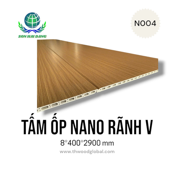 Tấm ốp nano rãnh V N004 - Ván ép TH  -  Công Ty Trách Nhiệm Hữu Hạn Thương Mại Gỗ TH