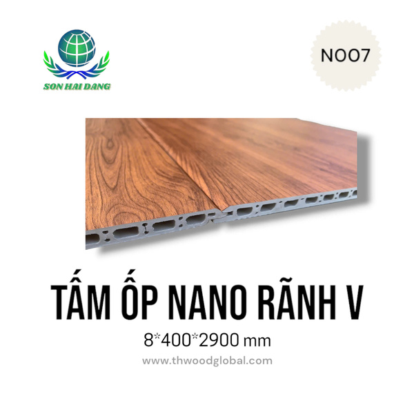 Tấm ốp nano rãnh V N007 - Ván ép TH  -  Công Ty Trách Nhiệm Hữu Hạn Thương Mại Gỗ TH