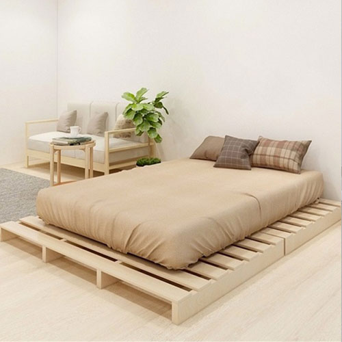 Giường ngủ pallet gỗ thông - Nội Thất Đại Thành - Công Ty Cổ Phần Nội Thất Đại Thành