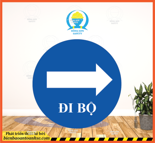 Biển báo giao thông mũi tên hướng phải - Biển Báo An Toàn Huệ Sơn - Công Ty TNHH Biển Báo Và Bảo Hộ Lao Động Huệ Sơn
