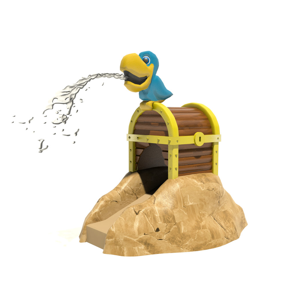 Con vẹt phun nước