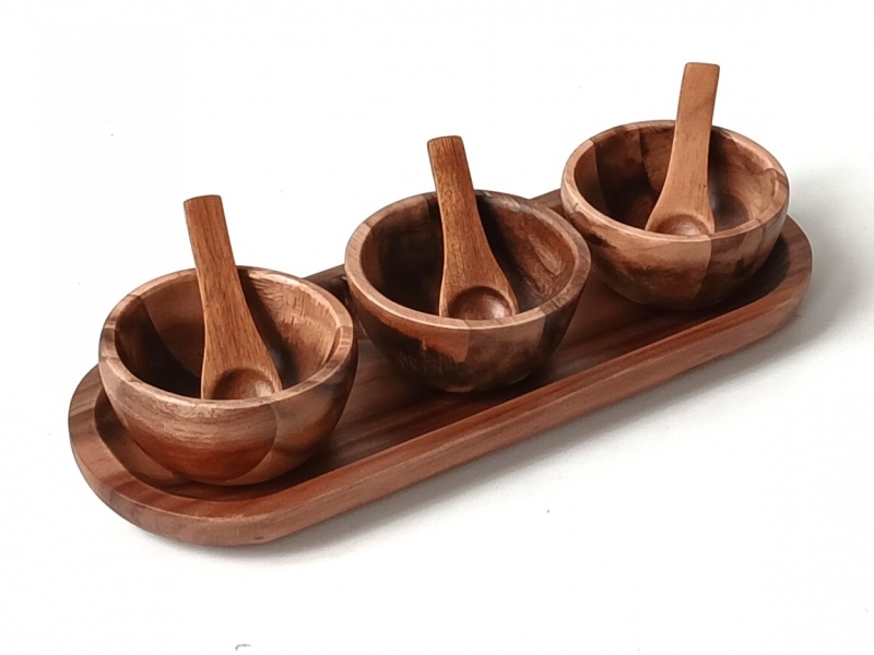 Đĩa chấm gỗ