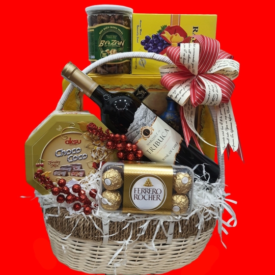 Giỏ quà tết Hamper - set theo yêu cầu - NBP007