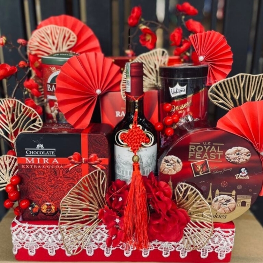 Giỏ quà tết Hamper - set theo yêu cầu - NBP008