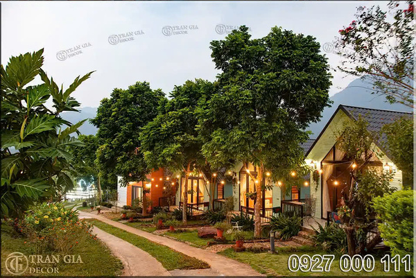 Nhà gỗ homestay Lefarm