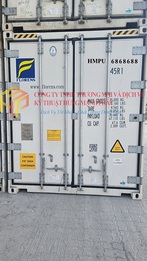 Container lạnh 40 Feet - Hùng Mạnh Phát Container - Công Ty TNHH Thương Mại Và Dịch Vụ Kỹ Thuật Hùng Mạnh Phát