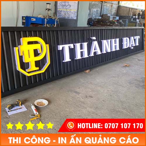 Thiết kế thi công chữ nổi quảng cáo, ốp alu - Quảng Cáo Lục Giác - Công Ty Cổ Phần Thiết Kế Quảng Cáo Lục Giác