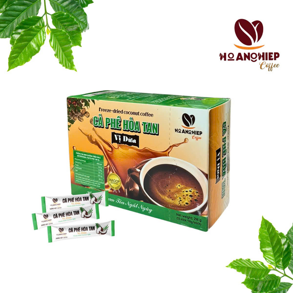 Cà phê hòa tan vị dừa