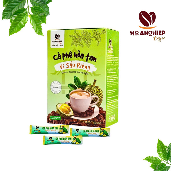 Cafe hòa tan vị sầu riêng
