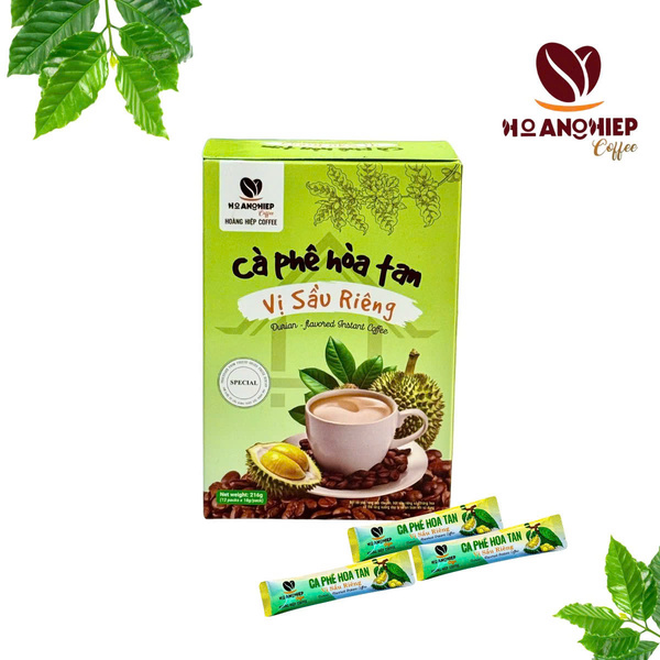 Cafe hòa tan vị sầu riêng