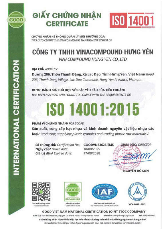Chứng nhận ISO 14001:2015