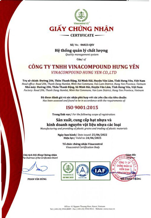 Chứng nhận ISO 9001:2015