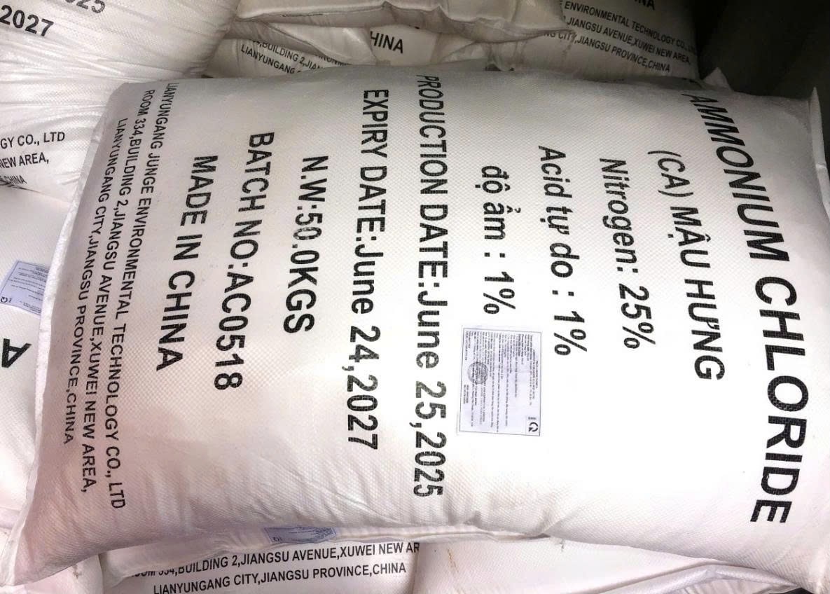 Phân bón Ammonium Chloride (CA) bột - Phân Bón Mậu Hưng - Công Ty TNHH Xuất Nhập Khẩu Thương Mại Dịch Vụ Vận Tải Mậu Hưng