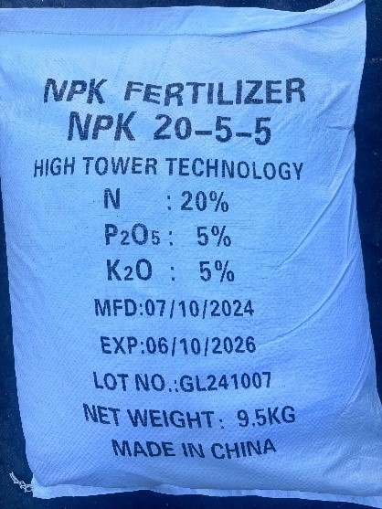 Phân bón NPK 20-5-5 - Phân Bón Mậu Hưng - Công Ty TNHH Xuất Nhập Khẩu Thương Mại Dịch Vụ Vận Tải Mậu Hưng