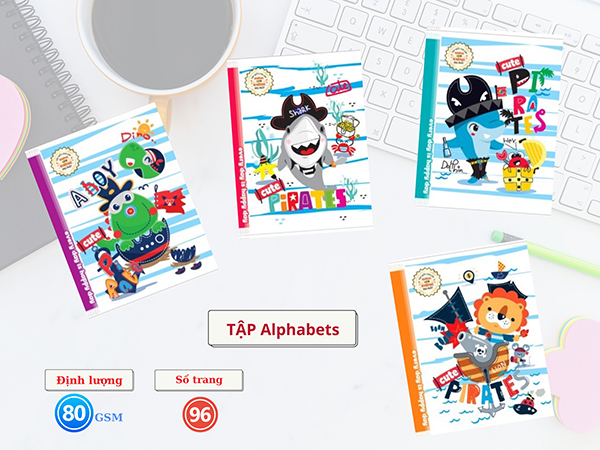 Tập Alphabets - Giấy Khải Minh - Công Ty TNHH MTV Sản Xuất Thương Mại Dịch Vụ Giấy Khải Minh