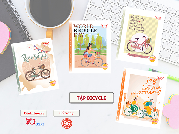 Tập Bicycle - Giấy Khải Minh - Công Ty TNHH MTV Sản Xuất Thương Mại Dịch Vụ Giấy Khải Minh