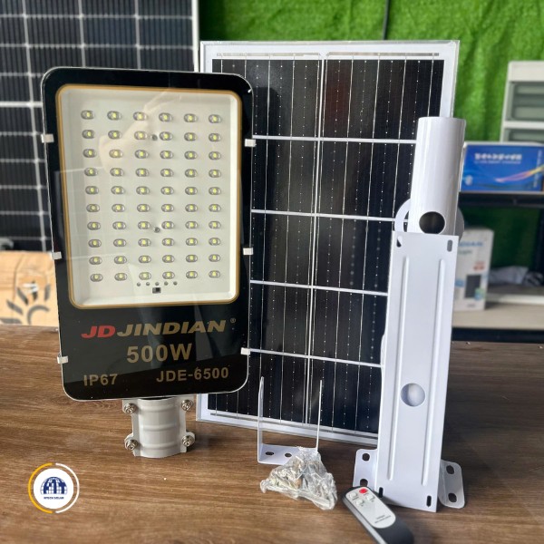 Đèn bàn chải năng lượng mặt trời 500w JDE6500