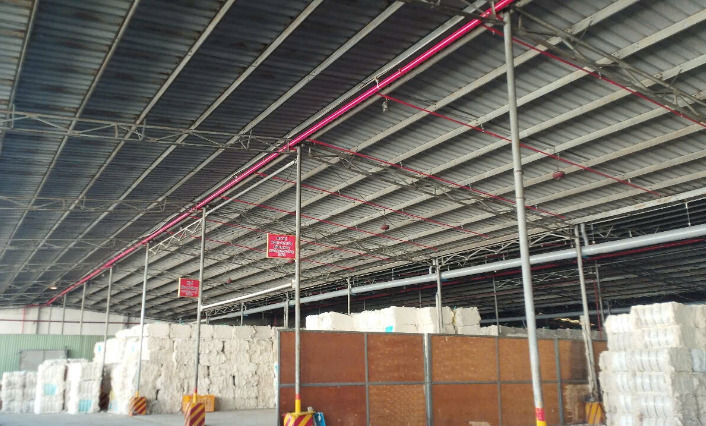 Cung cấp lắp đặt hệ thống chữa cháy tự động tại kho nguyên liệu